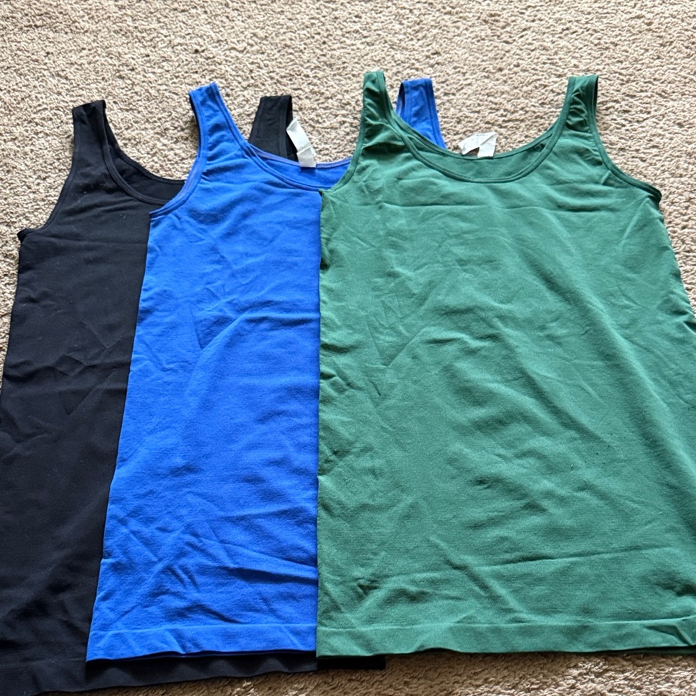 EliteStyle Black, Blue, and Green Tank Tops